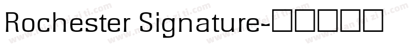 Rochester Signature字体转换
